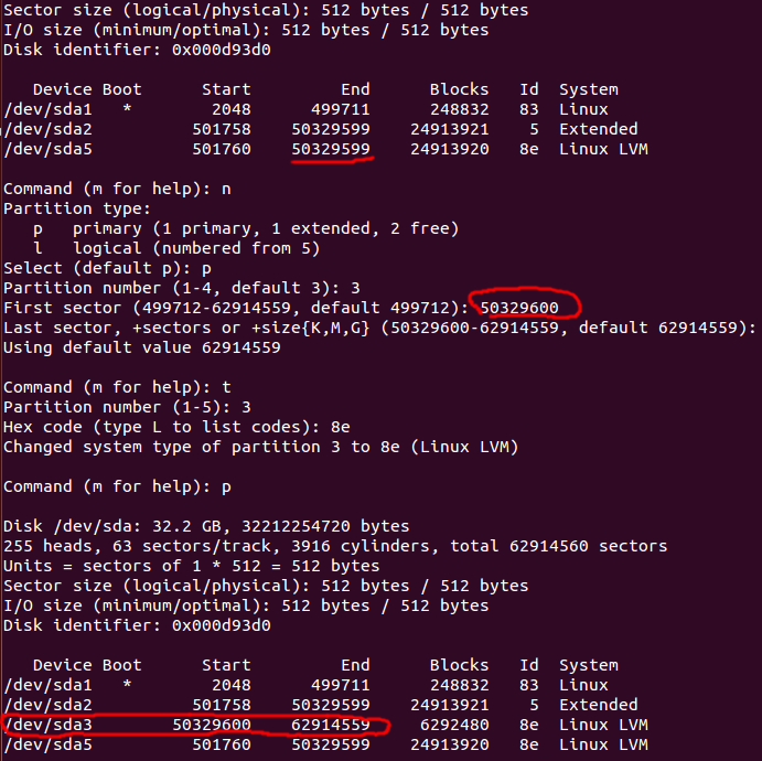 Ubuntu: Extending a virtualized disk when using LVM – Fabian Lee : Software Architect