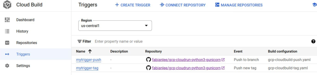 GCP: Cloud Run with build trigger coming from remote GitHub repository ...
